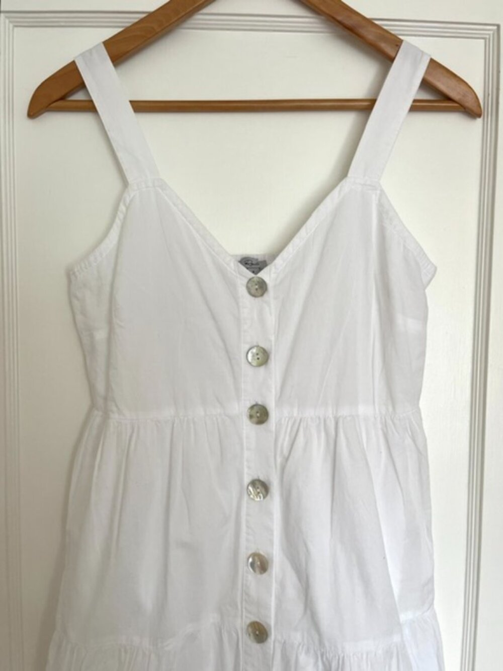 NWOT Rails Violet Tiered White Cotton Voile Midi Dress | Size Small - Picture 11 of 11